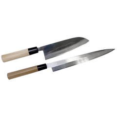 Фото Набор из 2-х кухонных ножей Tojiro Tadafusa setA, сталь Shirogami, рукоять дерево