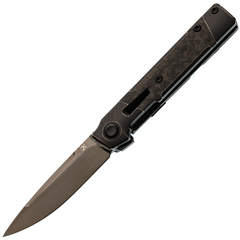 Фото Складной нож Kansept Kitpu, сталь CPM20CV, рукоять титан/Carbon Fiber, черный