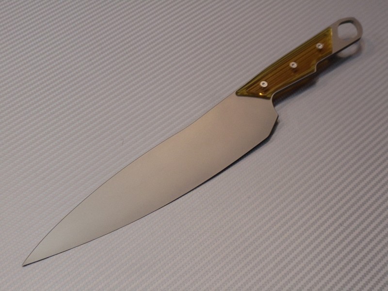 Нож с фиксированным клинком кухонный Chris Reeve 22.9 см., сталь CPM S30V, рукоять пластик - фото 4