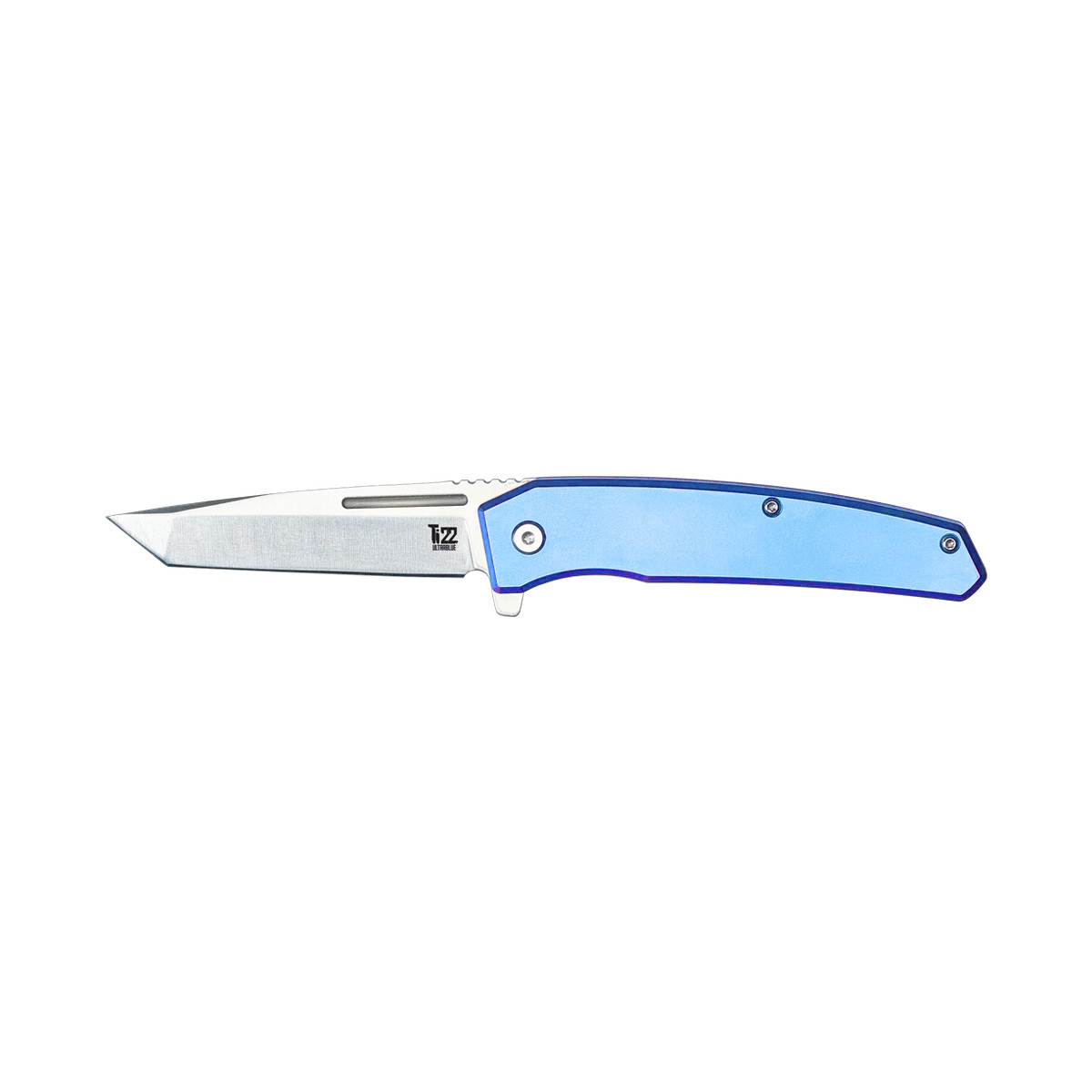 фото Складной нож ontario ti22 ultrablue, сталь aus8, рукоять титан
