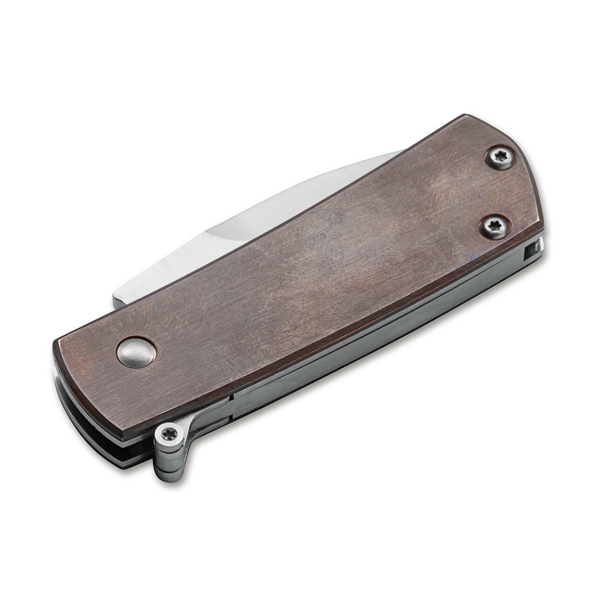 фото Складной нож boker shamsher copper, сталь d2, рукоять медь