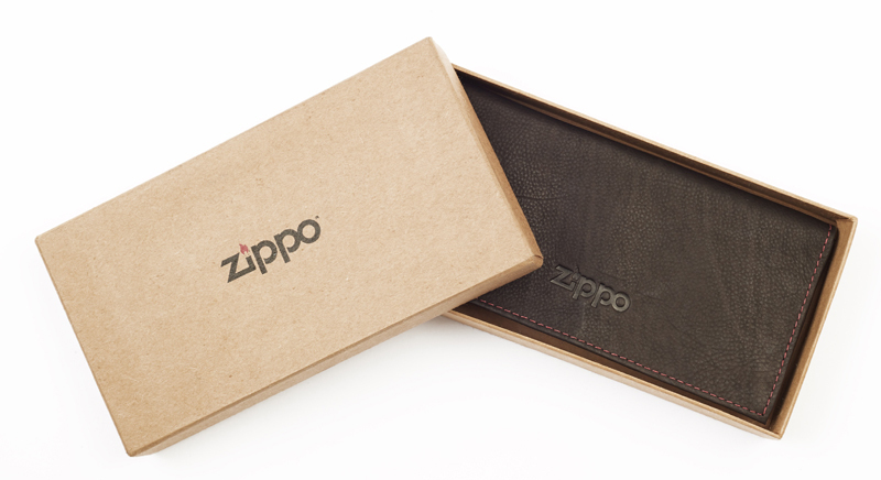 Кисет для табака ZIPPO, цвет "мокко", натуральная кожа, 15,5x1,5x8 см от Ножиков