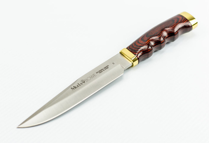 Охотничий нож Muela Bowie, сталь X50CrMoV15, рукоять Pakka Wood, коричневый от Ножиков