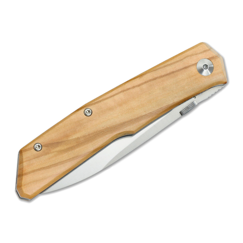 Складной нож Terzuola, сталь N690, оливковое дерево - фото 5