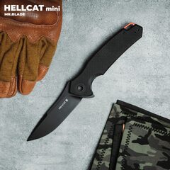 Фото Складной нож Mr.Blade Hellcat Mini, сталь VG-10, рукоять Black G10
