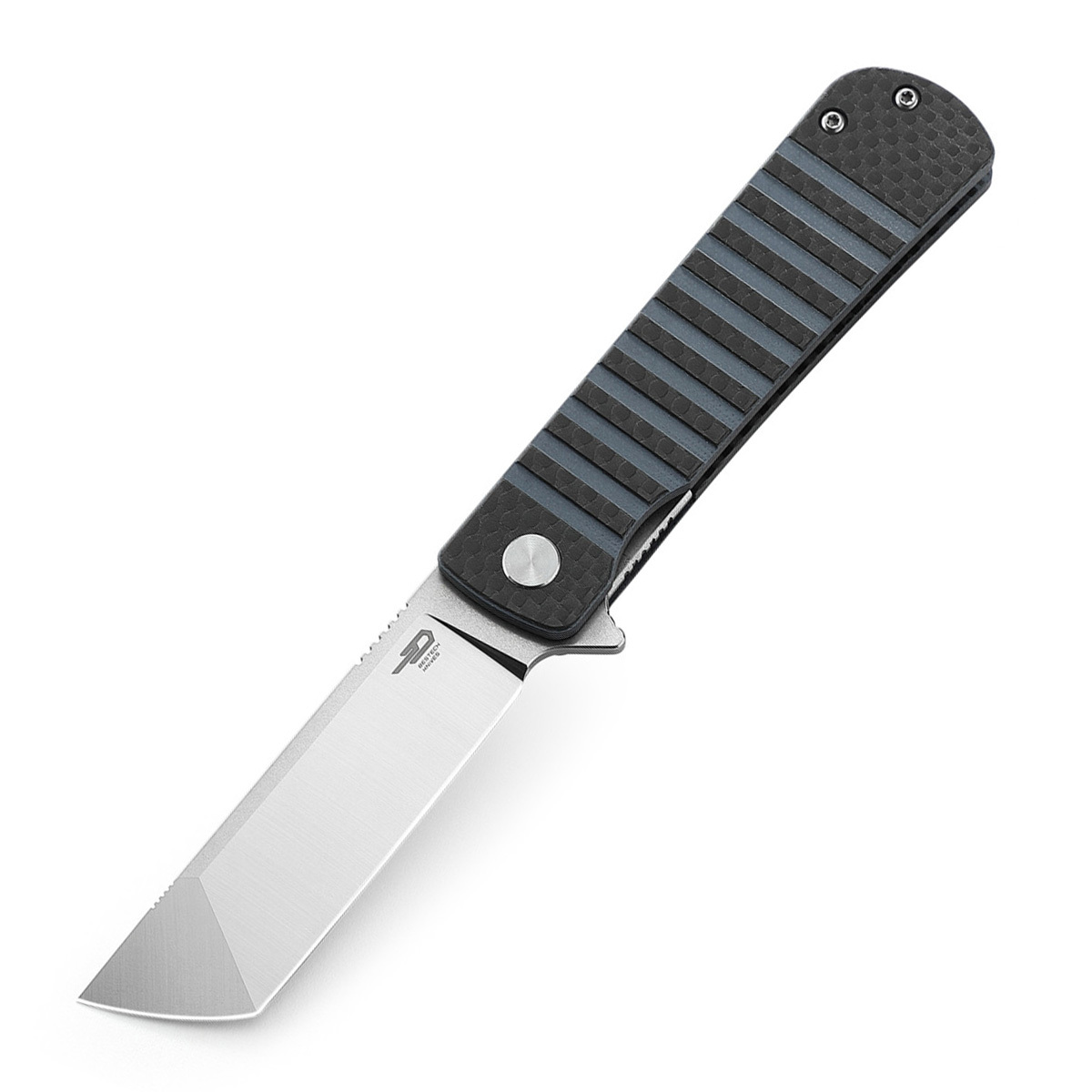 фото Складной нож bestech titan, сталь 154cm, рукоять черно-синяя g10/карбон bestech knives