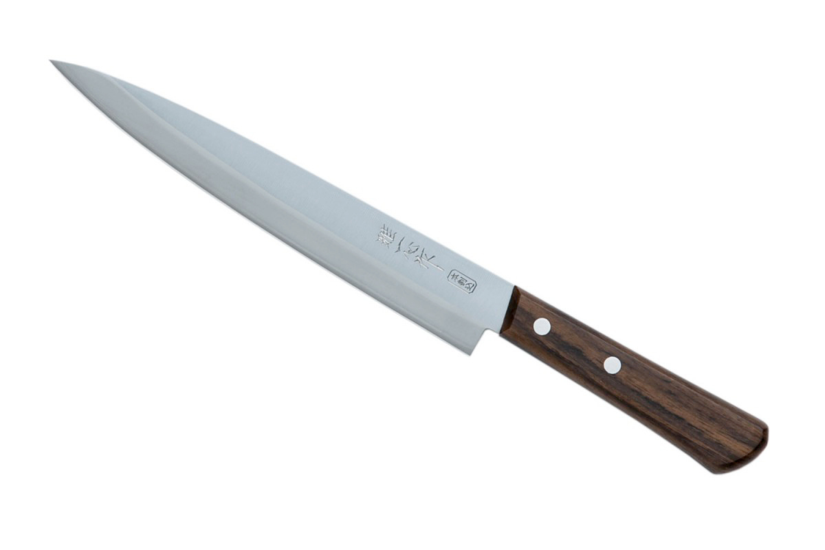 Кухонный нож для тонкой нарезки, Special Offer, Kanetsugu, 2006, сталь AUS-8/SUS410, в картонной коробке - фото 2