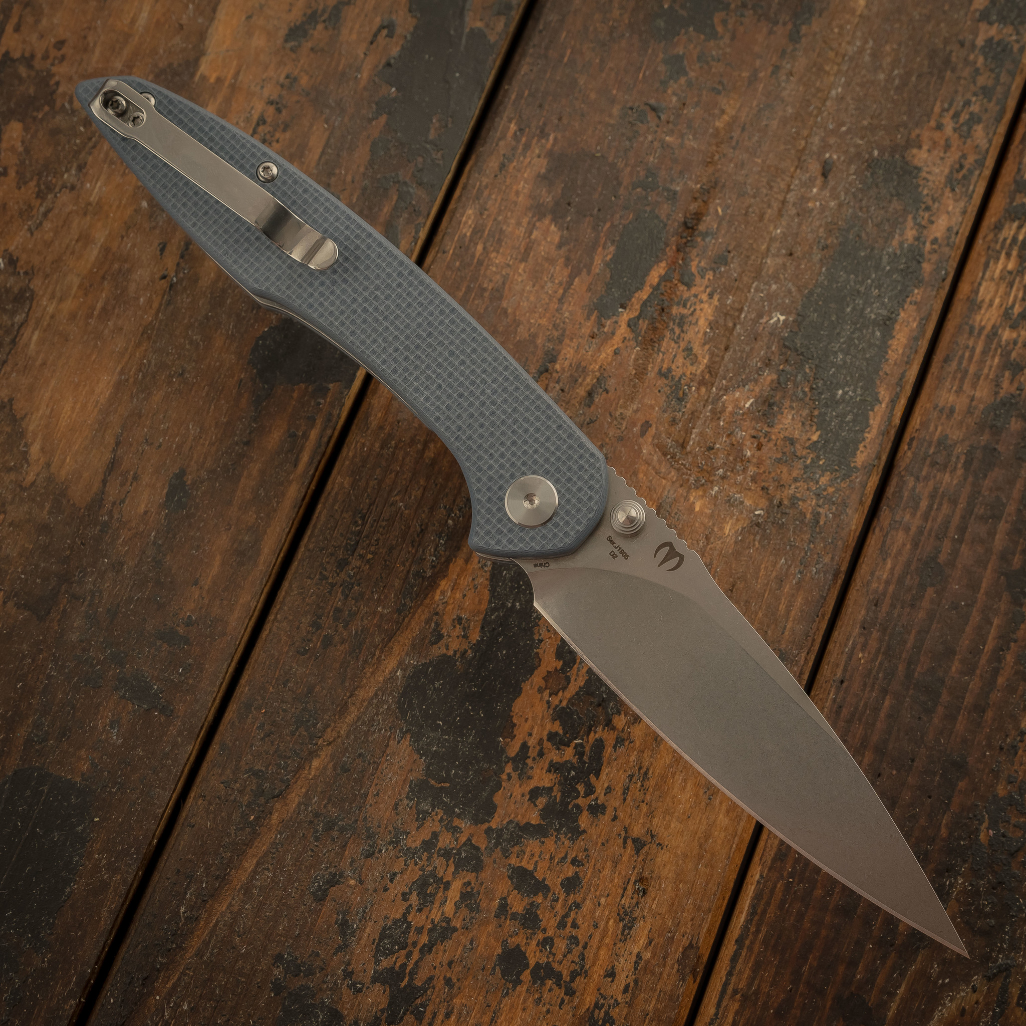 Складной нож CJRB Centros, сталь D2, Blue G10 от Ножиков