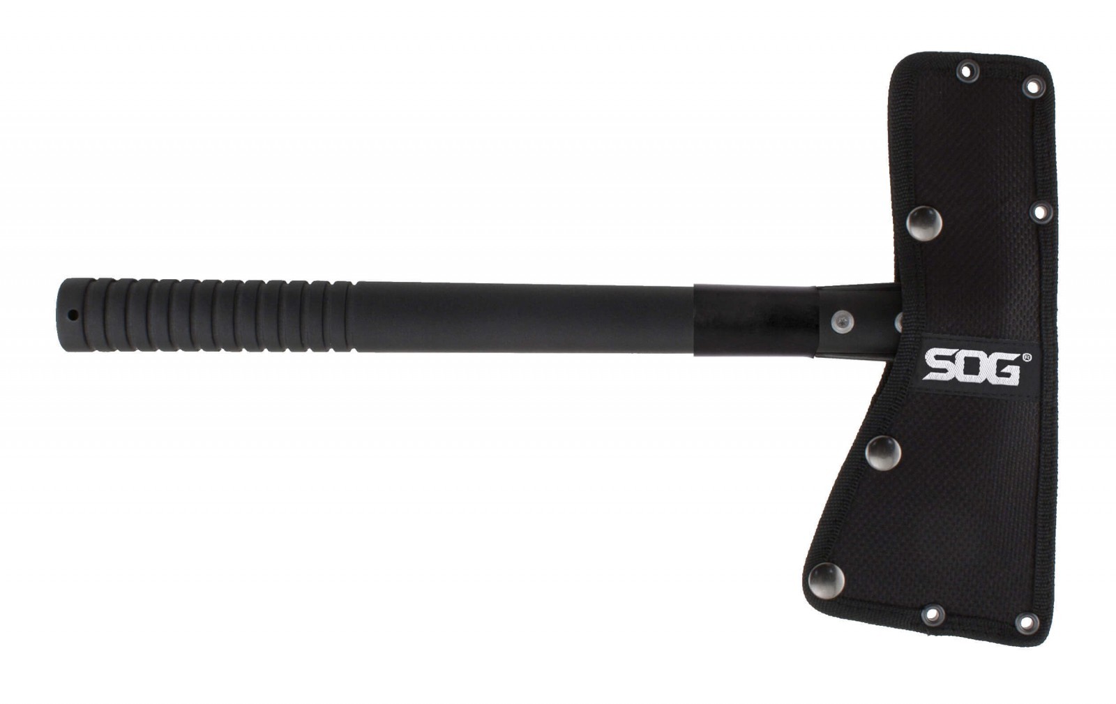 Топор - тактический томагавк TACTICAL TOMAHAWK BLACK- SOG F01T, сталь 420 Black Finish, рукоять термопластик GRN, чёрный - фото 10