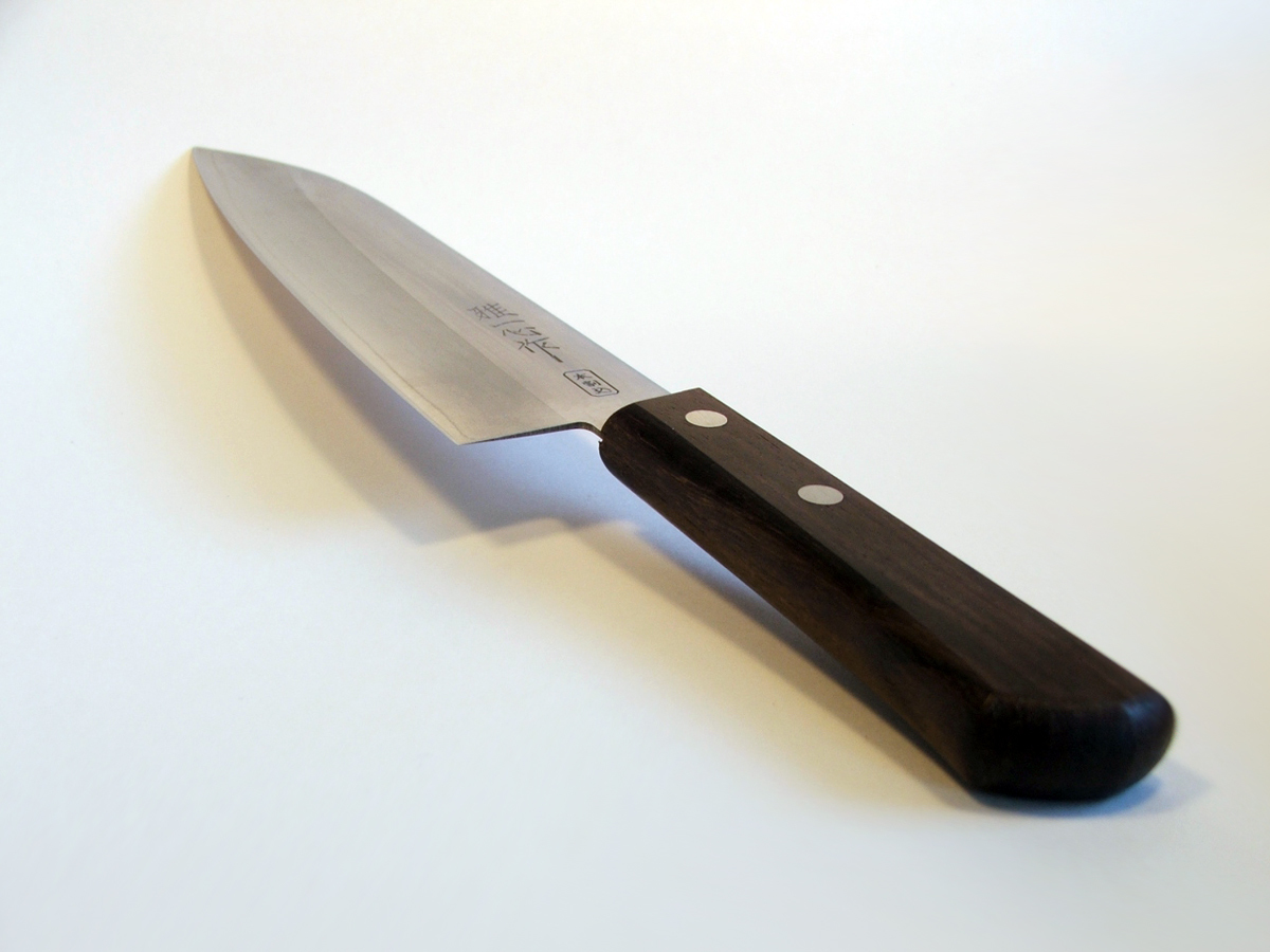 Кухонный нож для тонкой нарезки, Special Offer, Kanetsugu, 2006, сталь AUS-8/SUS410, в картонной коробке - фото 3