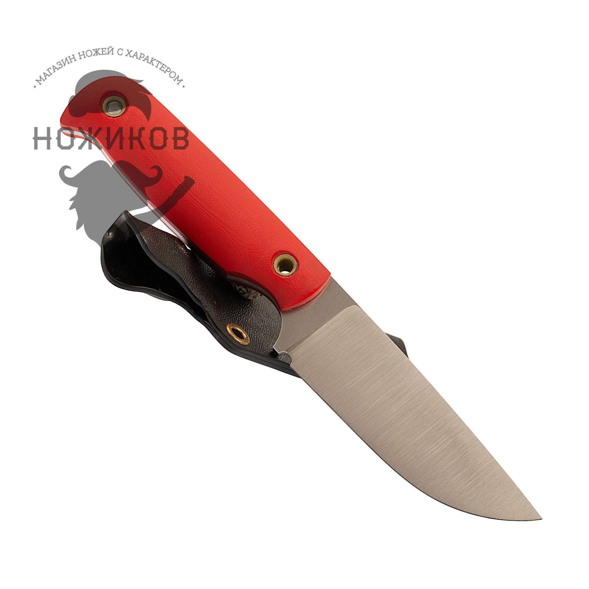 Нож Хоббит, сталь N690, рукоять G10 красная от Ножиков