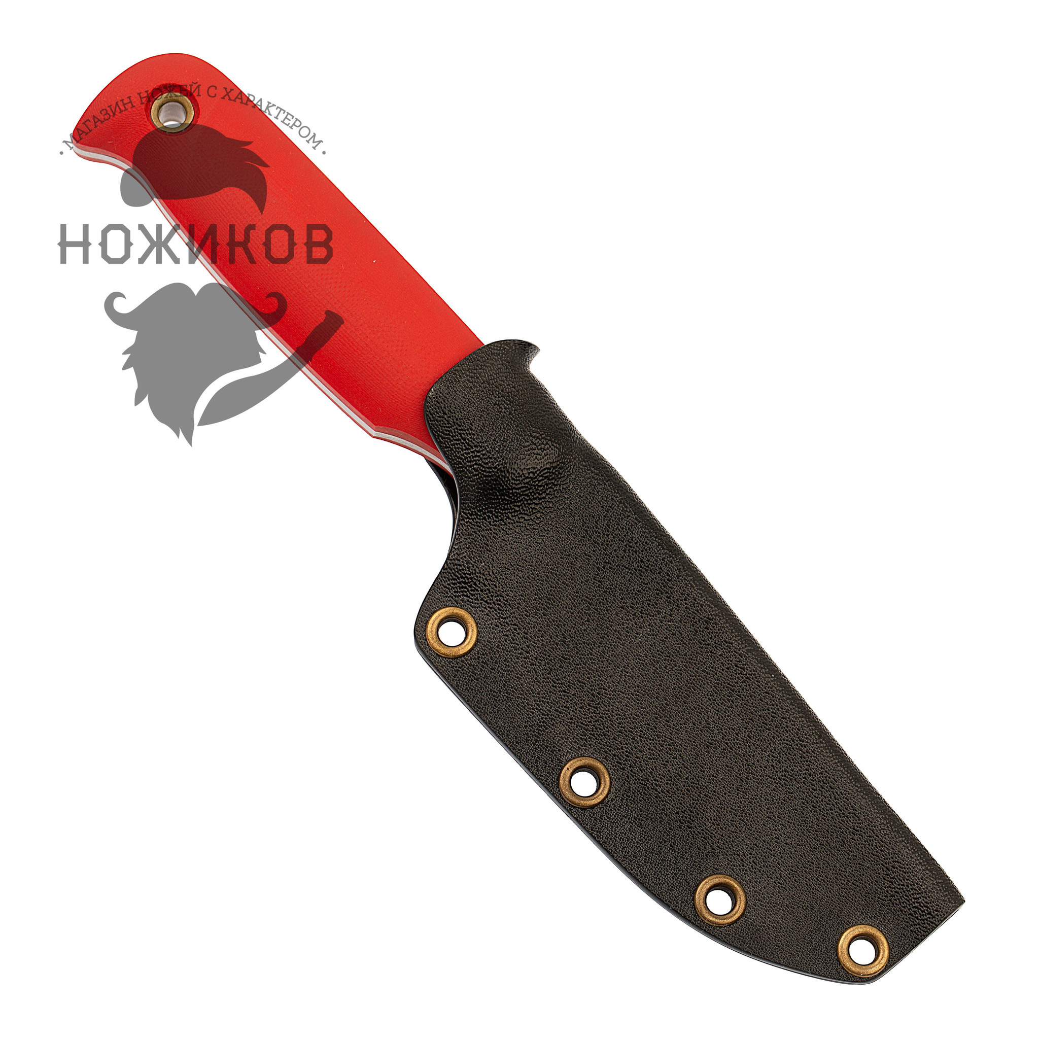 Нож Хоббит, сталь N690, рукоять G10 красная от Ножиков