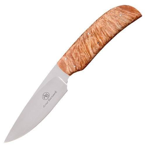 Нож с фиксированным клинком Arno Bernard Wild dog, сталь N690, рукоять Spalted Maple