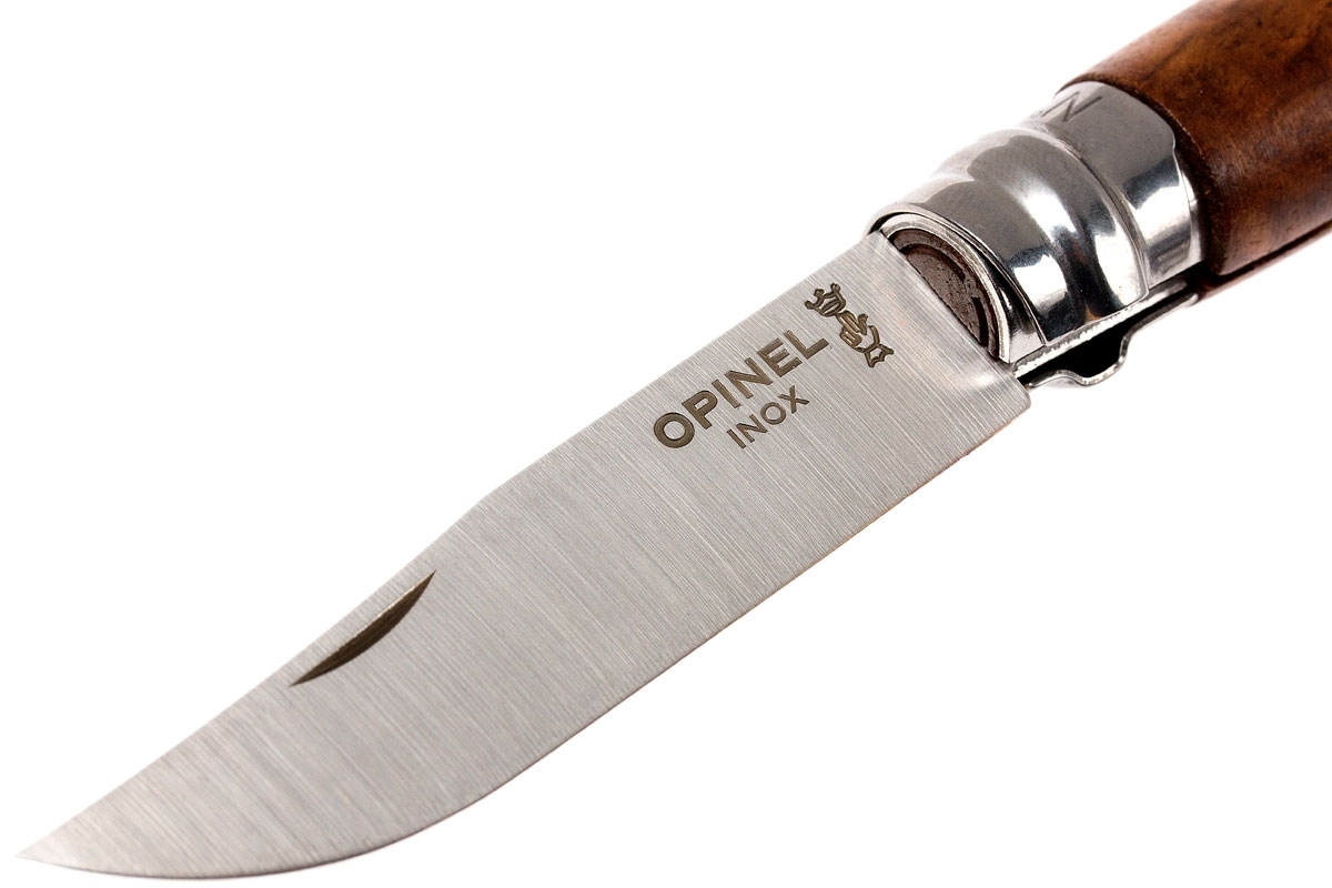 Нож складной Opinel №6 Walnut Tree, сталь Sandvik™ 12С27, рукоять орех, 002025 - фото 8