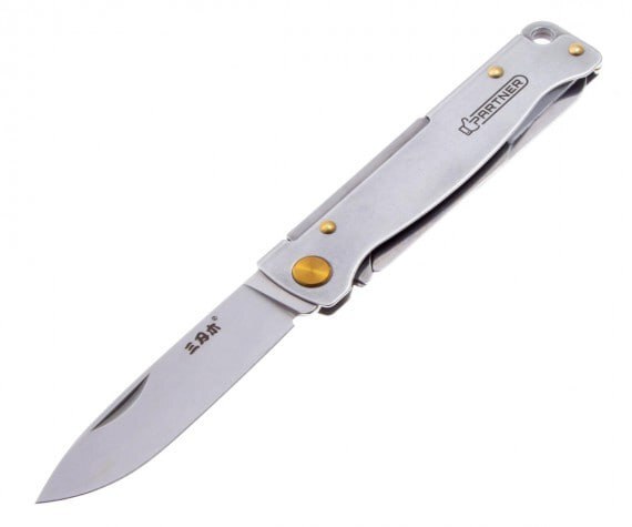 Складной нож SanRenMu Partner Scissors, сталь 12C27, рукоять сталь - фото 1