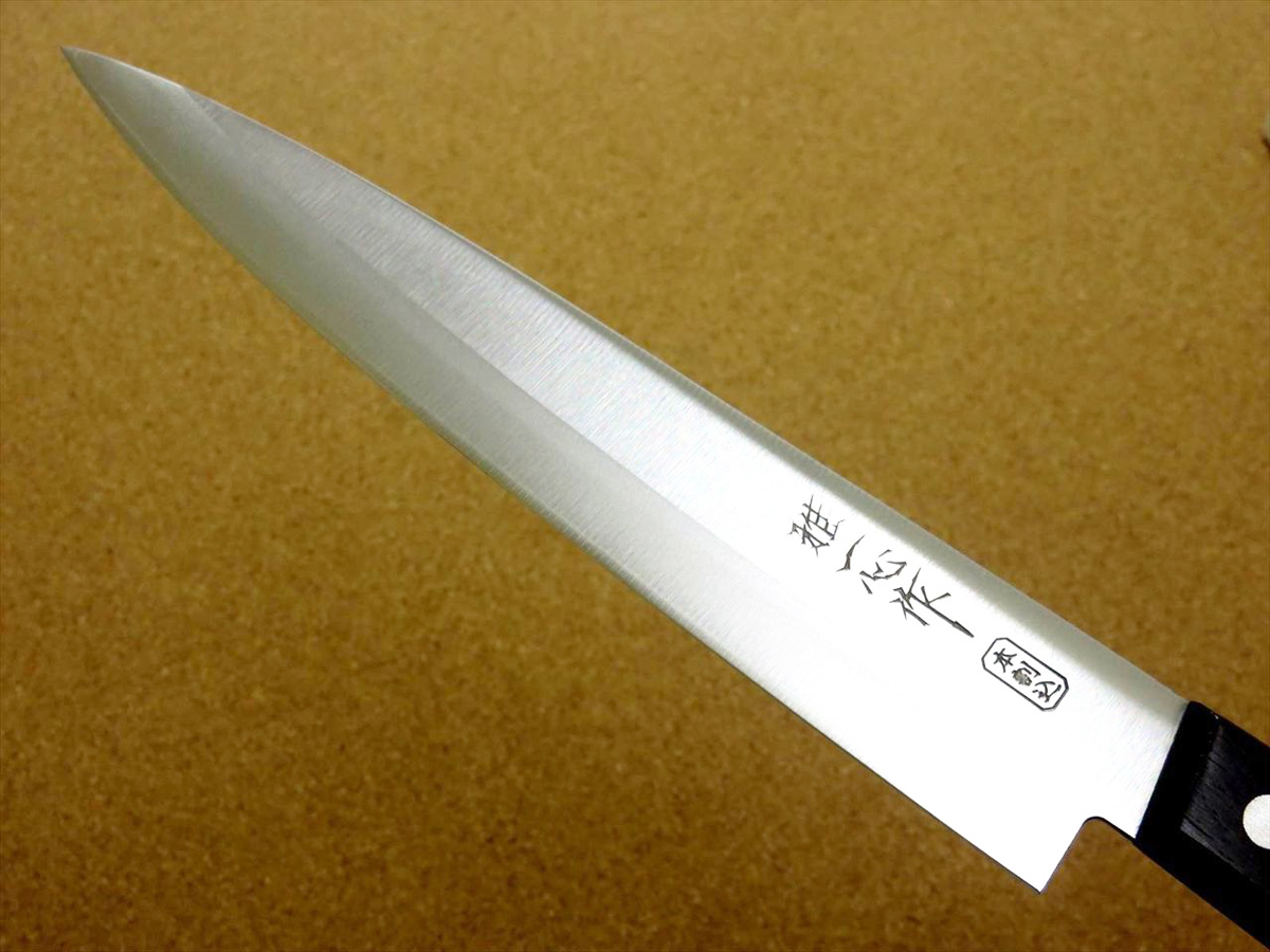 Кухонный нож для тонкой нарезки, Special Offer, Kanetsugu, 2006, сталь AUS-8/SUS410, в картонной коробке - фото 5