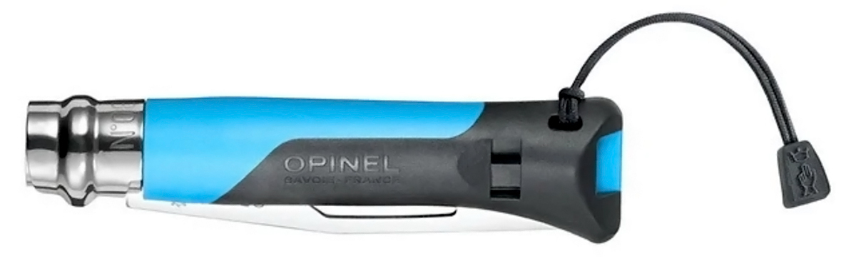 Складной Нож Opinel №8 VRI OUTDOOR EARTH, нержавеющая сталь Sandvik 12C27, синий, 001576 - фото 4