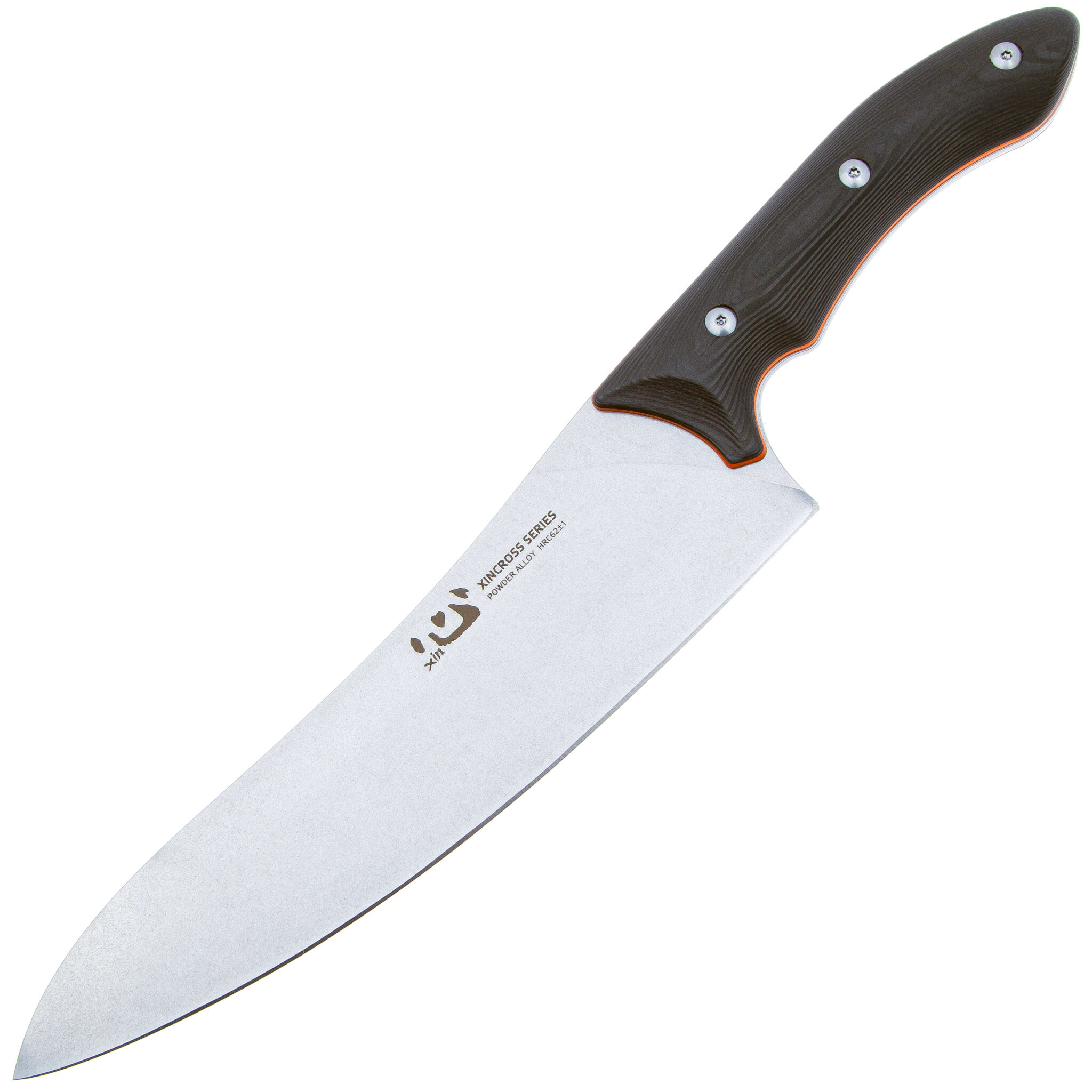 фото Кухонный шеф нож xin cutlery tactical style chef knife 210 мм, нержавеющая сталь, рукоять карбон bestech knives
