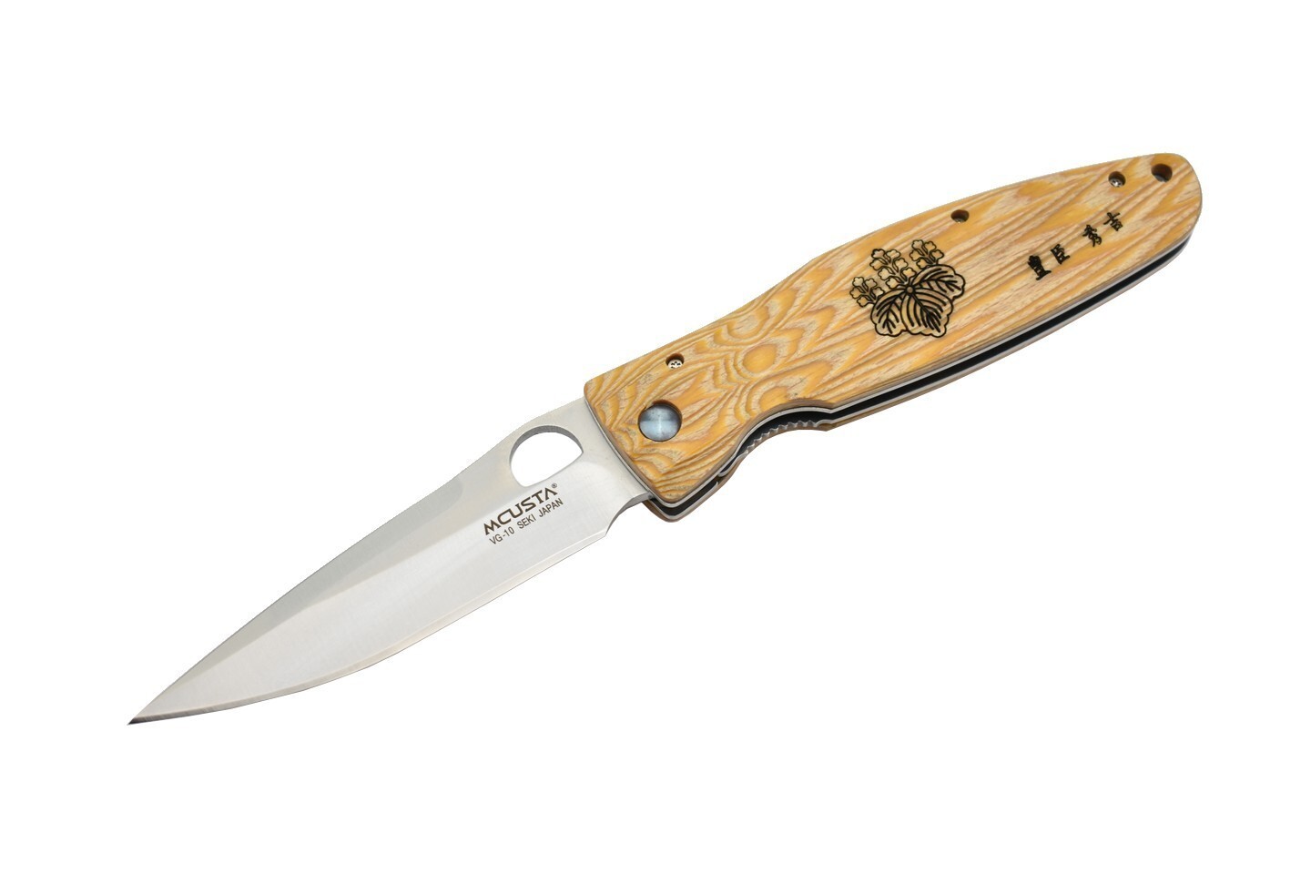 Складной нож Mcusta Toyotomi MC-0182, рукоять стабилизированная древесина