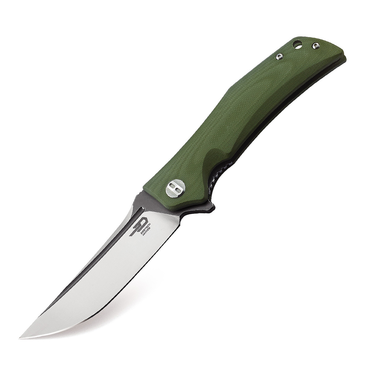 Складной нож Bestech Scimitar, сталь D2, рукоять G10, зеленый складной нож bestech nyxie сталь s35vn satin рукоять титан карбон