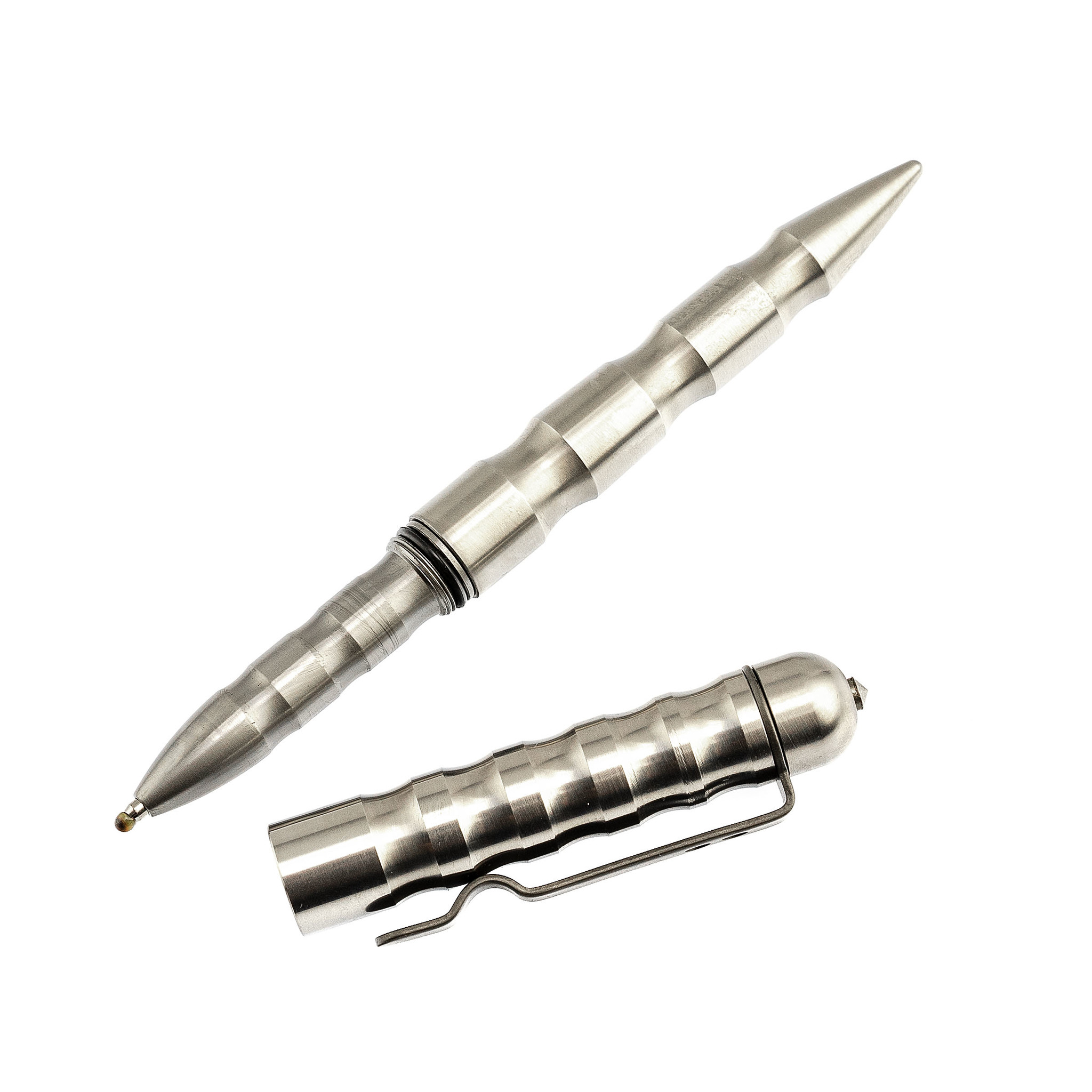Тактическая ручка MPP Titanium (Multi Purpose Pen Titan), Boker Plus 09BO066, серебристая. Фото №6