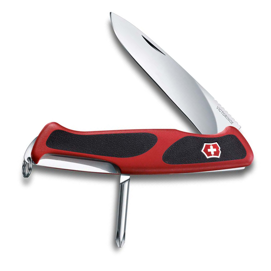 Нож перочинный Victorinox RangerGrip 53 0.9623.C 130мм 5 функций красно-чёрный - фото 2