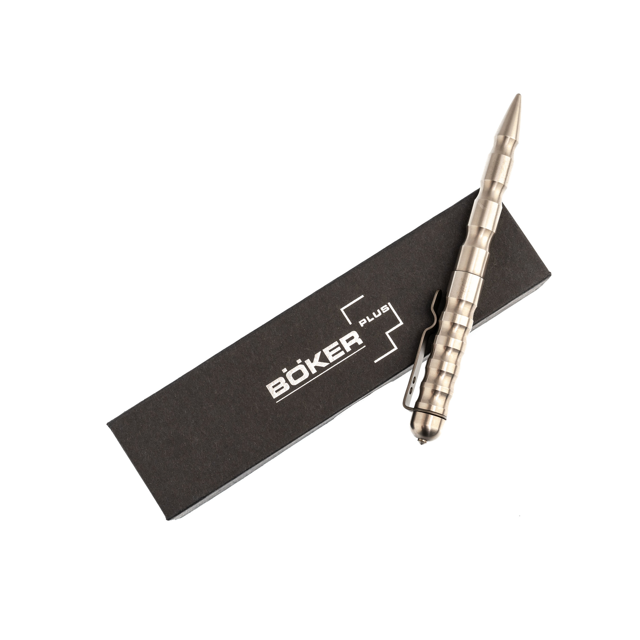 Тактическая ручка MPP Titanium (Multi Purpose Pen Titan), Boker Plus 09BO066, серебристая. Фото №7