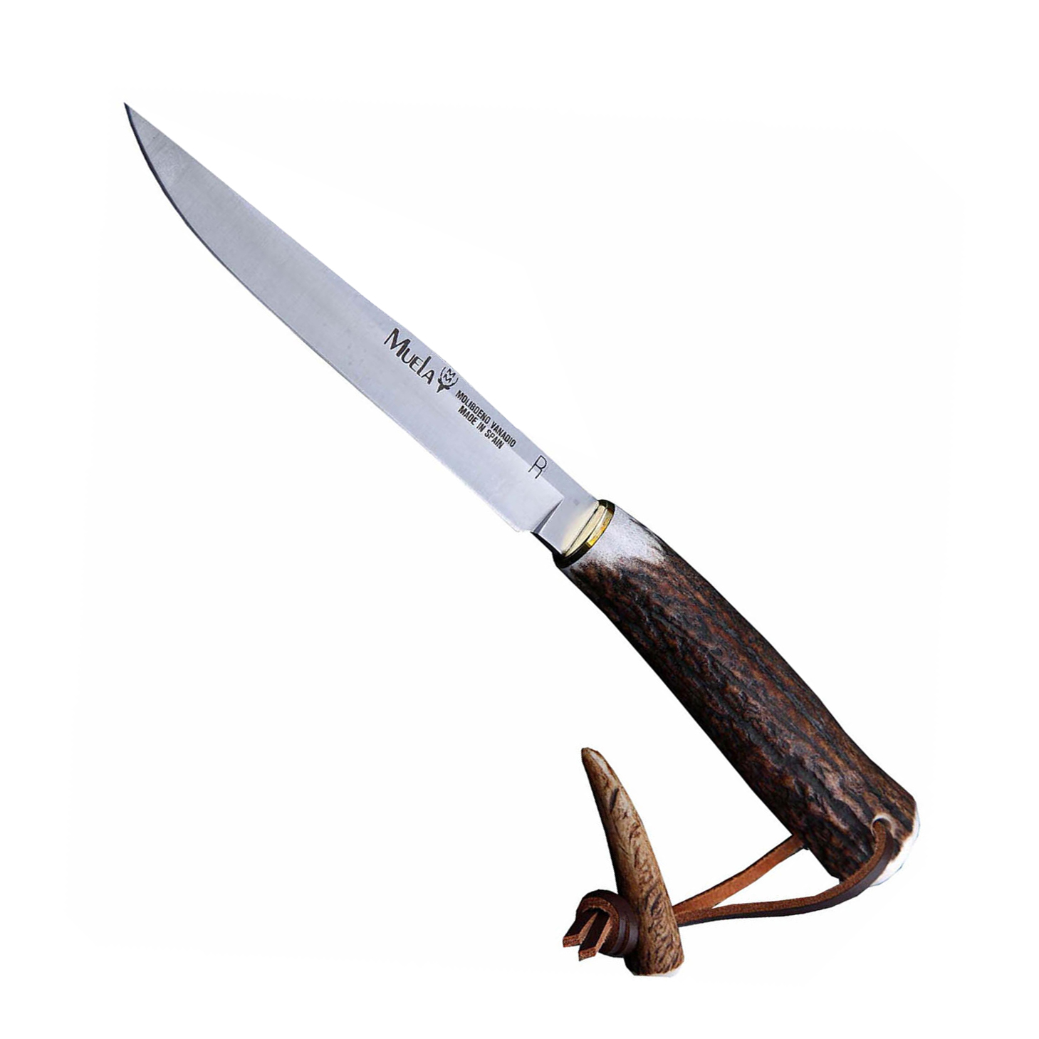 фото Нож охотничий muela gredos, сталь x50crmov15, рукоять олений рог, коричневый