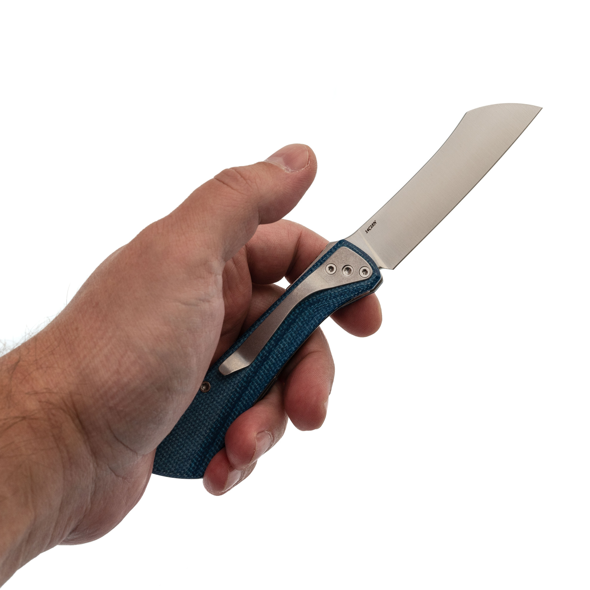 Складной нож Trivisa Norma-04L, сталь 14C28N, рукоять микарта - фото 7