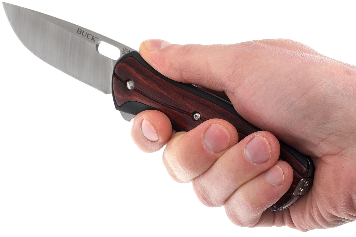 Нож складной Vantage™ Avid Large - BUCK 0346RWS, сталь 420HC, рукоять пластик под дерево - фото 5