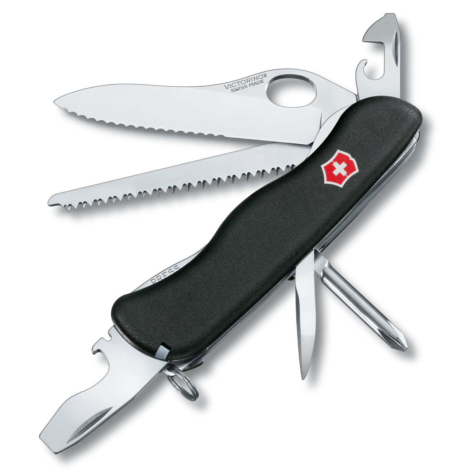 Нож перочинный Victorinox Trailmaster, сталь X50CrMoV15, рукоять нейлон, черный складной нож artisan sirius сталь ar rpm9 рукоять g10 черный