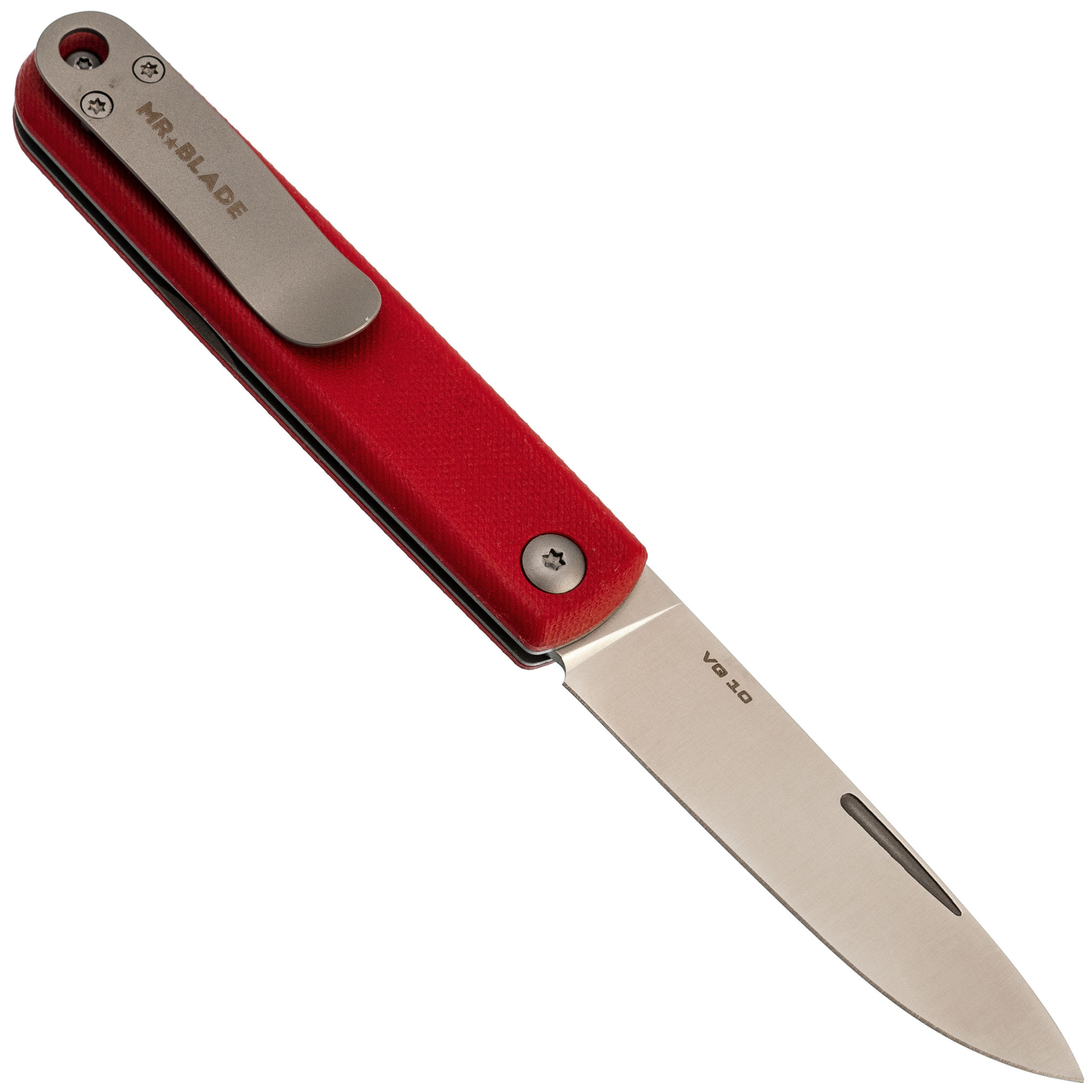 Складной нож Mr.Blade Morsetto, сталь VG10, рукоять G10, красный - фото 3