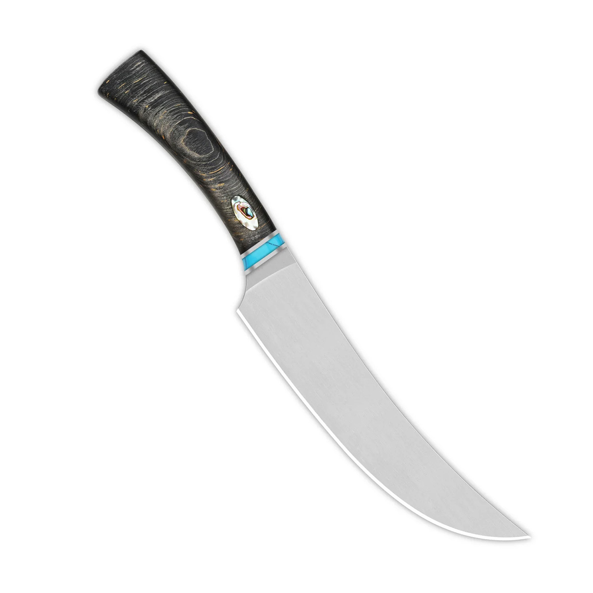 Кухонный нож пчак QSP Noble Series, сталь 14C28N, рукоять дерево айронвуд - фото 2