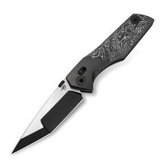 Фото Складной нож Bestech Knives Cetus, сталь M390, рукоять карбон Silver Foil