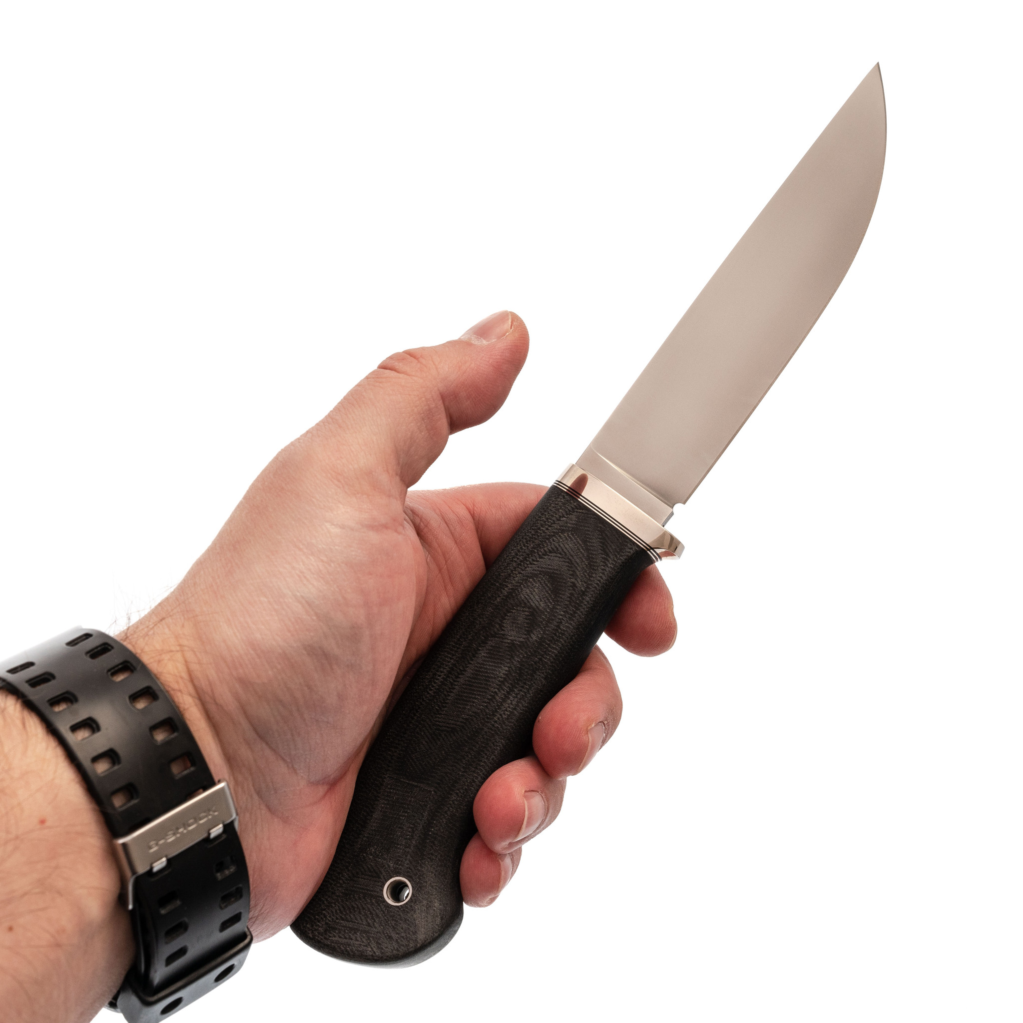 Нож Панцуй, ELMAX, темная карельская береза - фото 4