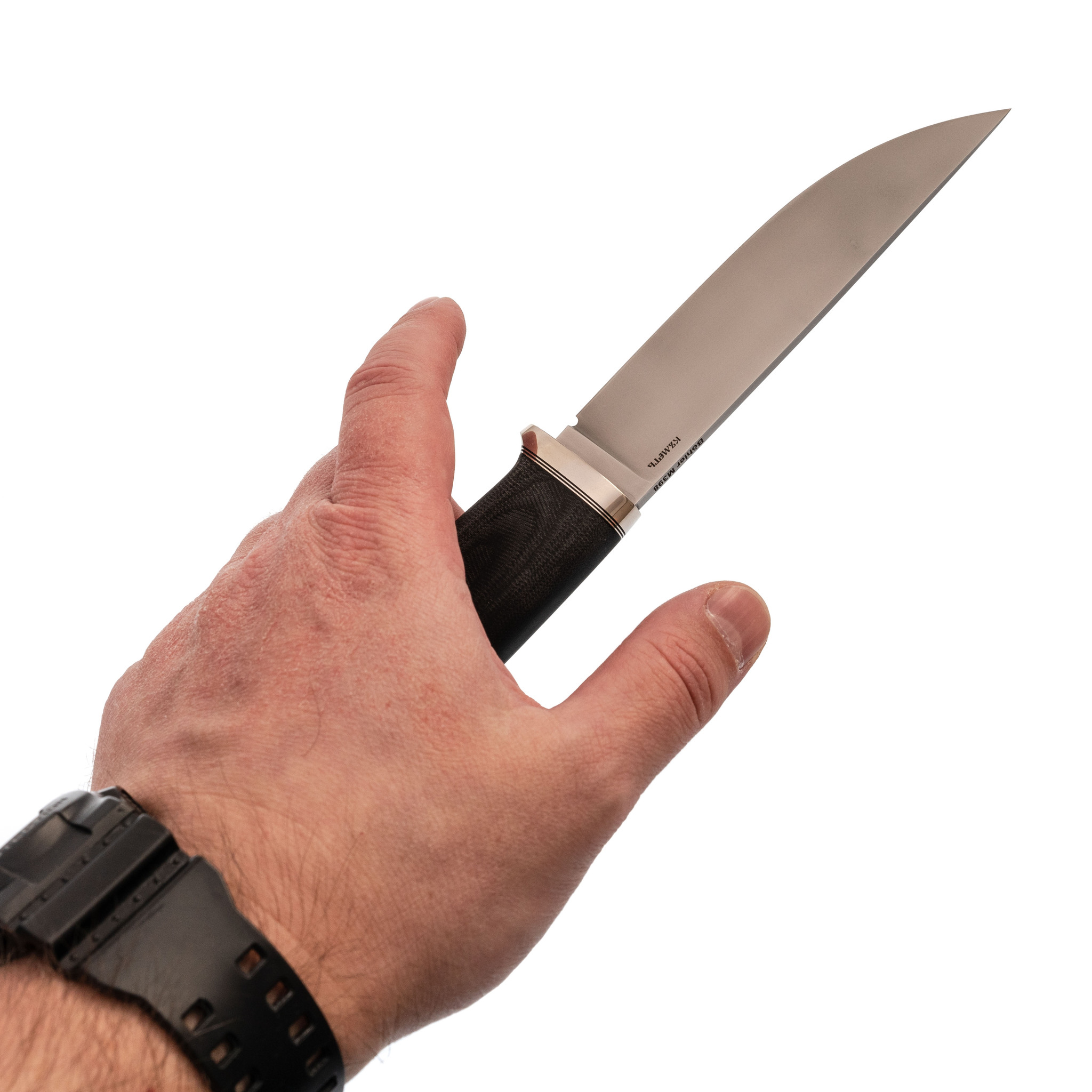 Нож Панцуй, ELMAX, темная карельская береза - фото 5