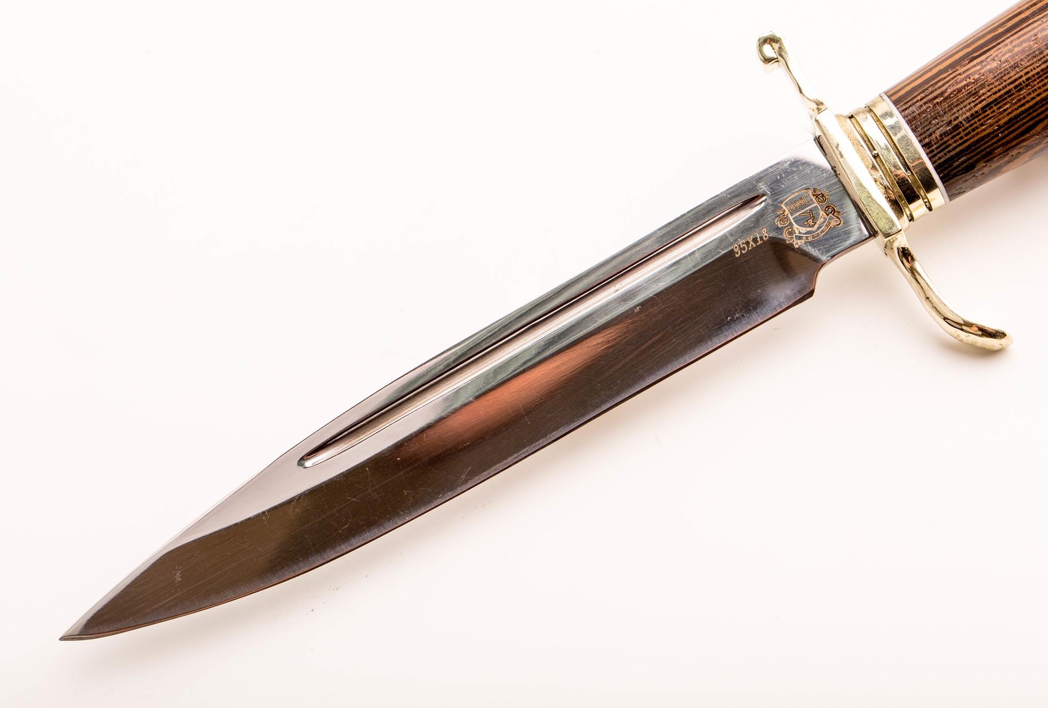 Нож финка-4 НКВД удлиненная, кованая 95х18 - фото 3