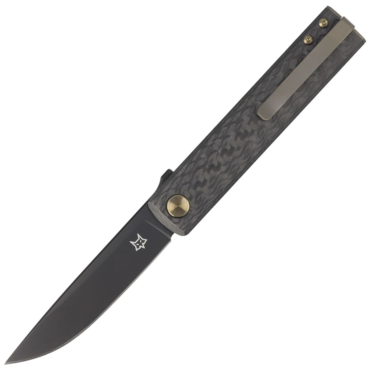 Складной нож Fox Chnops, сталь М390, рукоять carbon fiber
