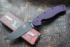 Фото Складной нож Steelclaw Крыса Black сталь AUS-8, рукоять фиолетовый G10