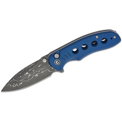 Фото Складной нож CIVIVI Triptych сталь Damascus, рукоять Blue Canvas Micarta