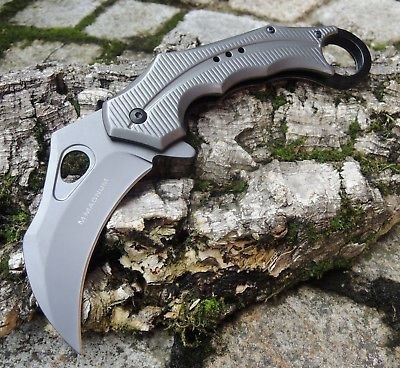 Складной нож Magnum Taifun - Boker 01SC058, сталь 440A Titanium Nitride, рукоять нержавеющая сталь от Ножиков