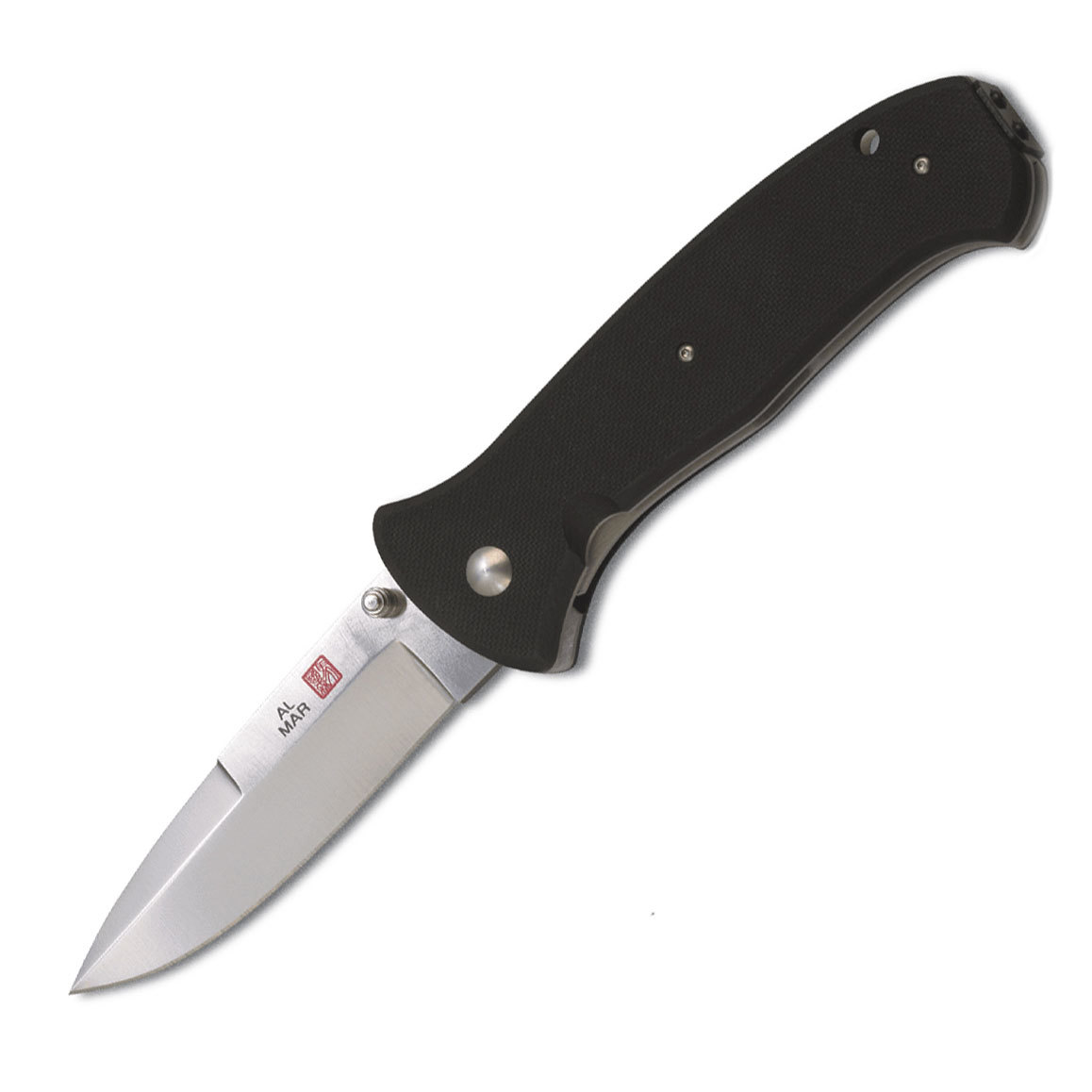 Нож складной Al Mar Sere 2000™, сталь VG-10, рукоять стеклотекстолит G-10, чёрный нож складной туристический hogue ex 02 tanto сталь 154cm рукоять стеклотекстолит g mascus® чёрный