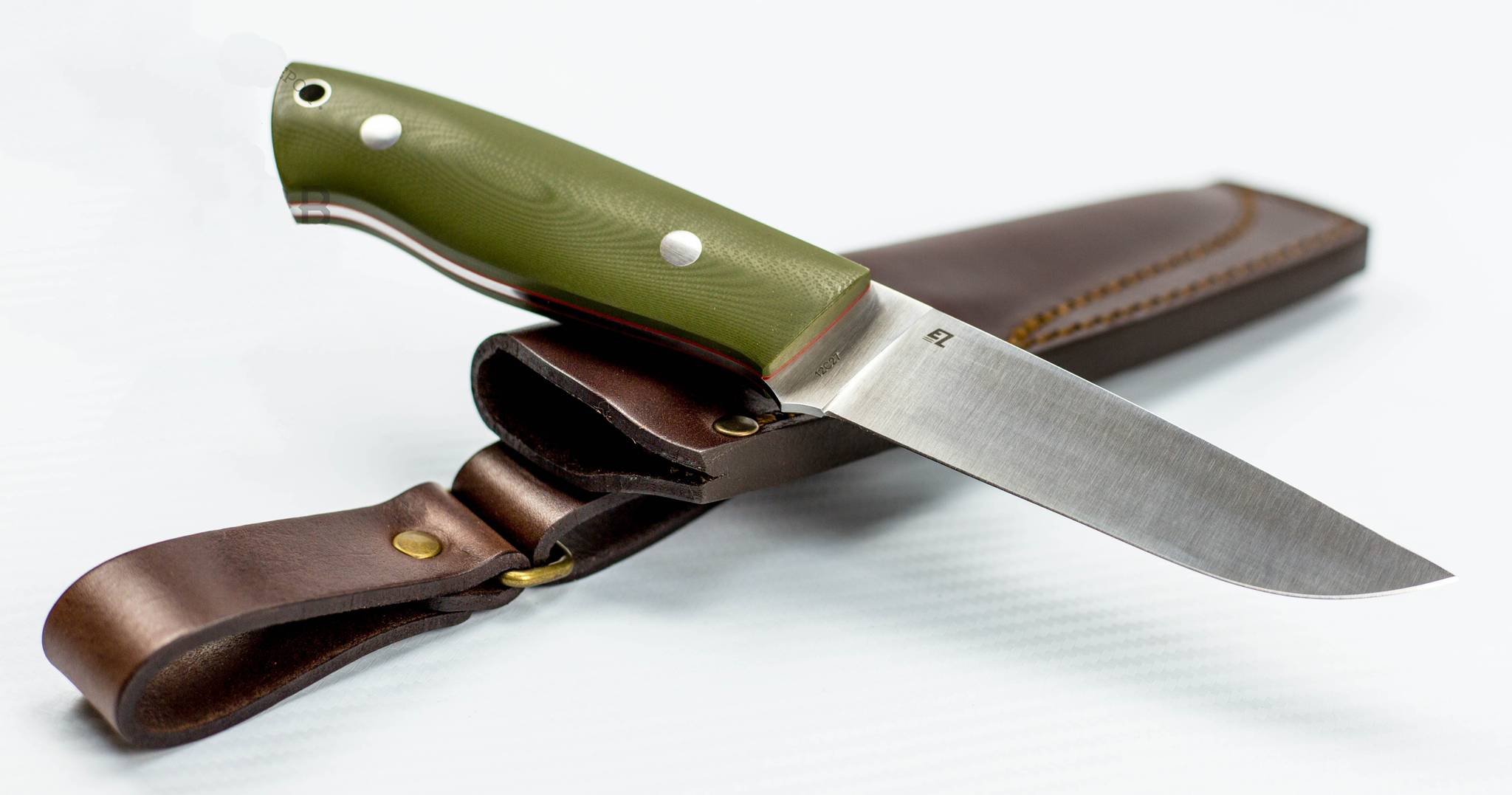 Нож Enzo Trapper 115, G10, сталь 12C27 - фото 4