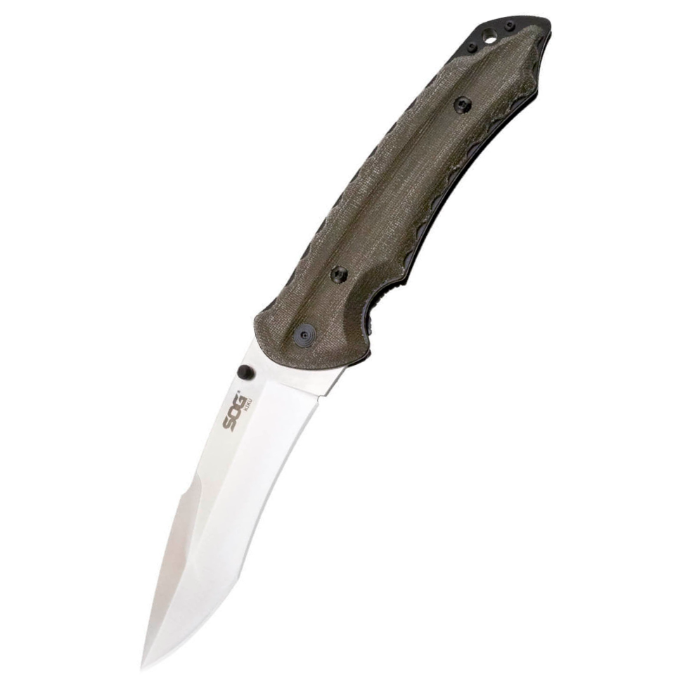 Складной нож Kiku Large - SOG KU1011, сталь AUS-8, рукоять микарта