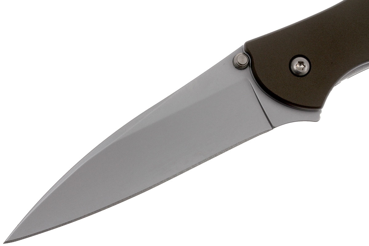 Складной нож Leek - Kershaw 1660OL, сталь Sandvik™ 14C28N, рукоять анодированный алюминий оливкового цвета - фото 5