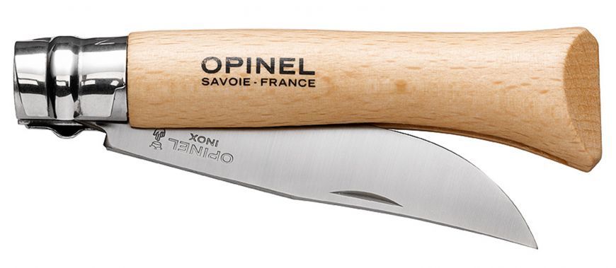 Нож складной Opinel №10 VRI Tradition Inox, сталь Sandvik™ 12С27, рукоять бук, 123100 - фото 3