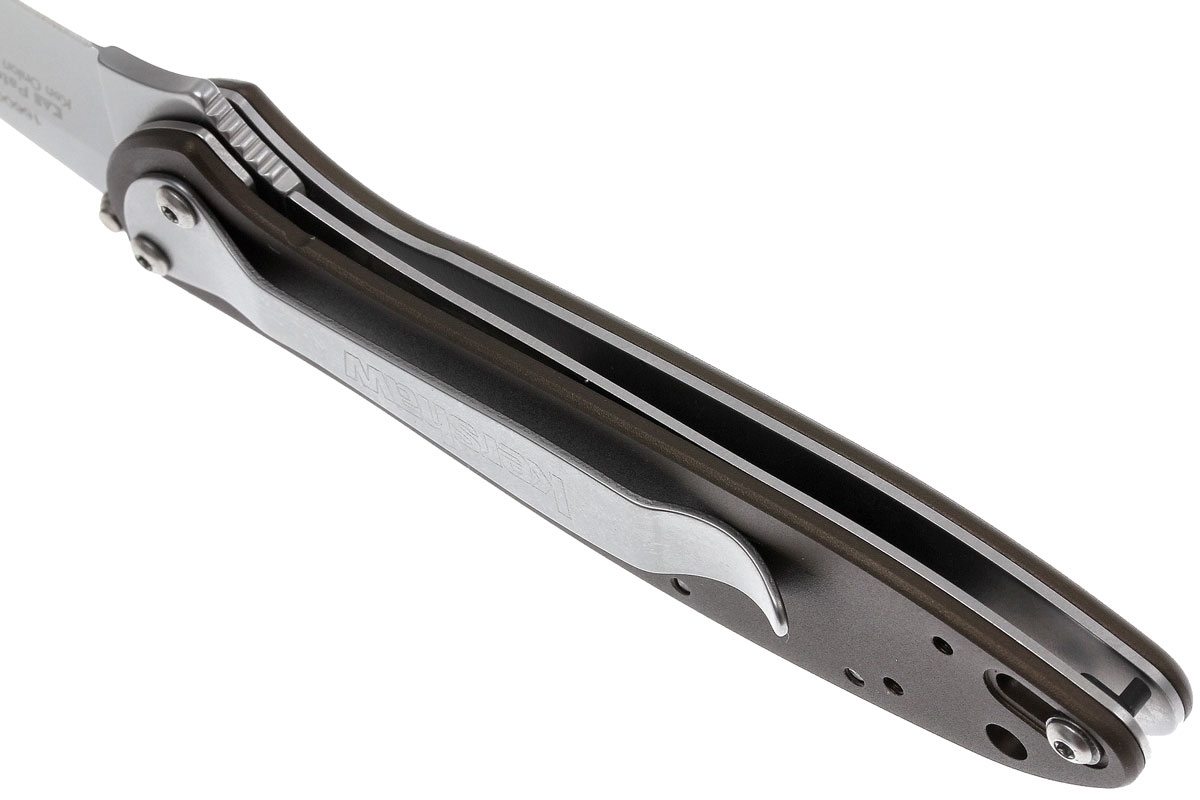 Складной нож Leek - Kershaw 1660OL, сталь Sandvik™ 14C28N, рукоять анодированный алюминий оливкового цвета - фото 7