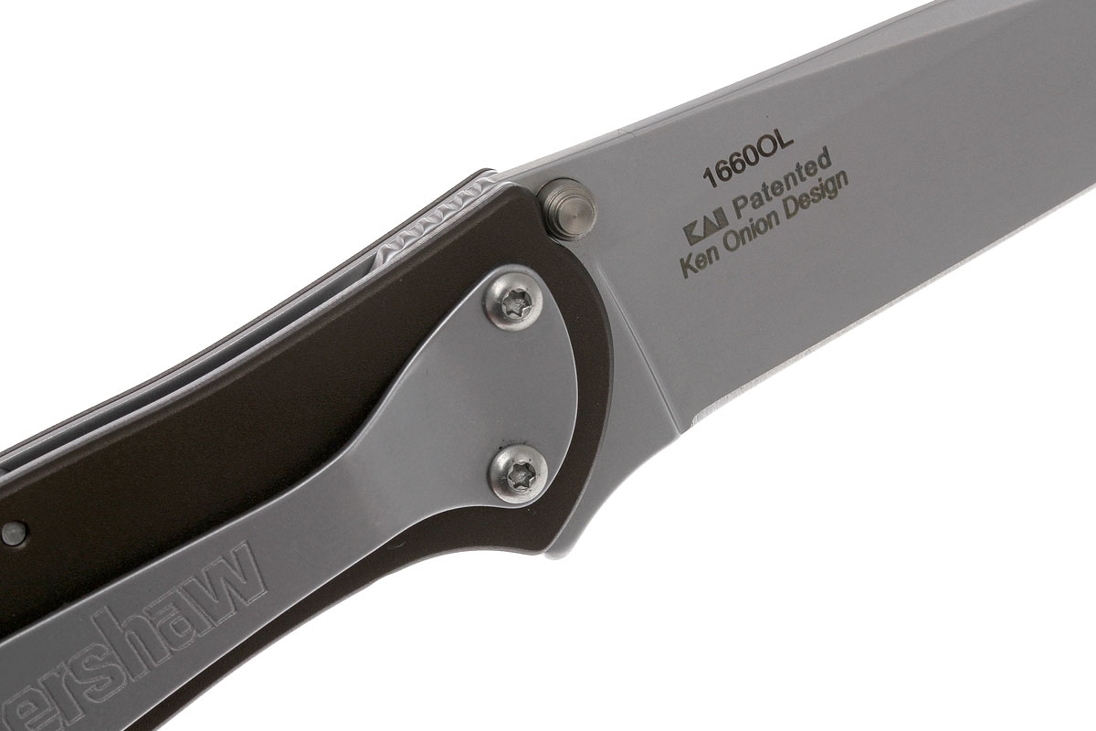 Складной нож Leek - Kershaw 1660OL, сталь Sandvik™ 14C28N, рукоять анодированный алюминий оливкового цвета - фото 8