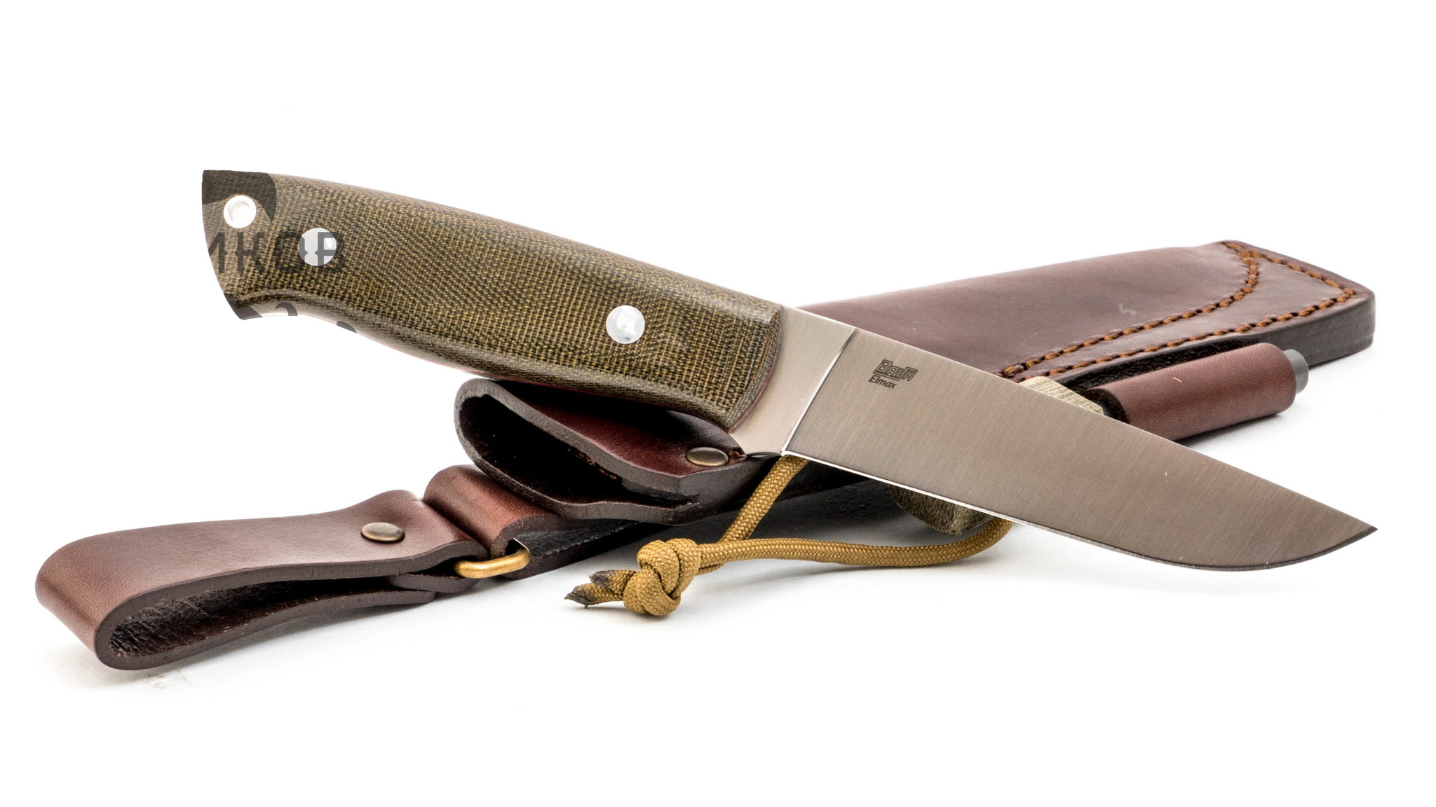 Нож Enzo Trapper 115 Flat Knife, микарта, сталь Elmax - фото 4