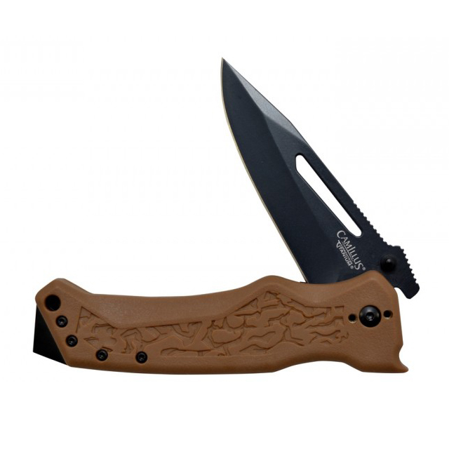 Нож складной Camillus NS-8, сталь AUS-8, рукоять термопластик GRN, коричневый от Ножиков